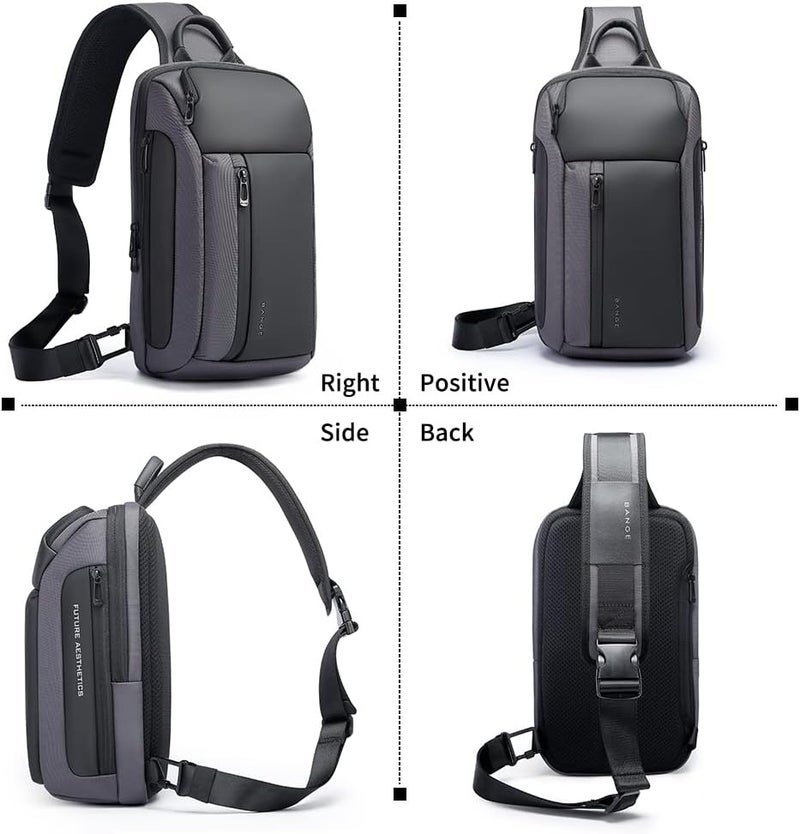 BANGE Men's Crossbody Backpack - Waterproof Shoulder Bag for Travel, Hiking & Daily Commute - Image 5